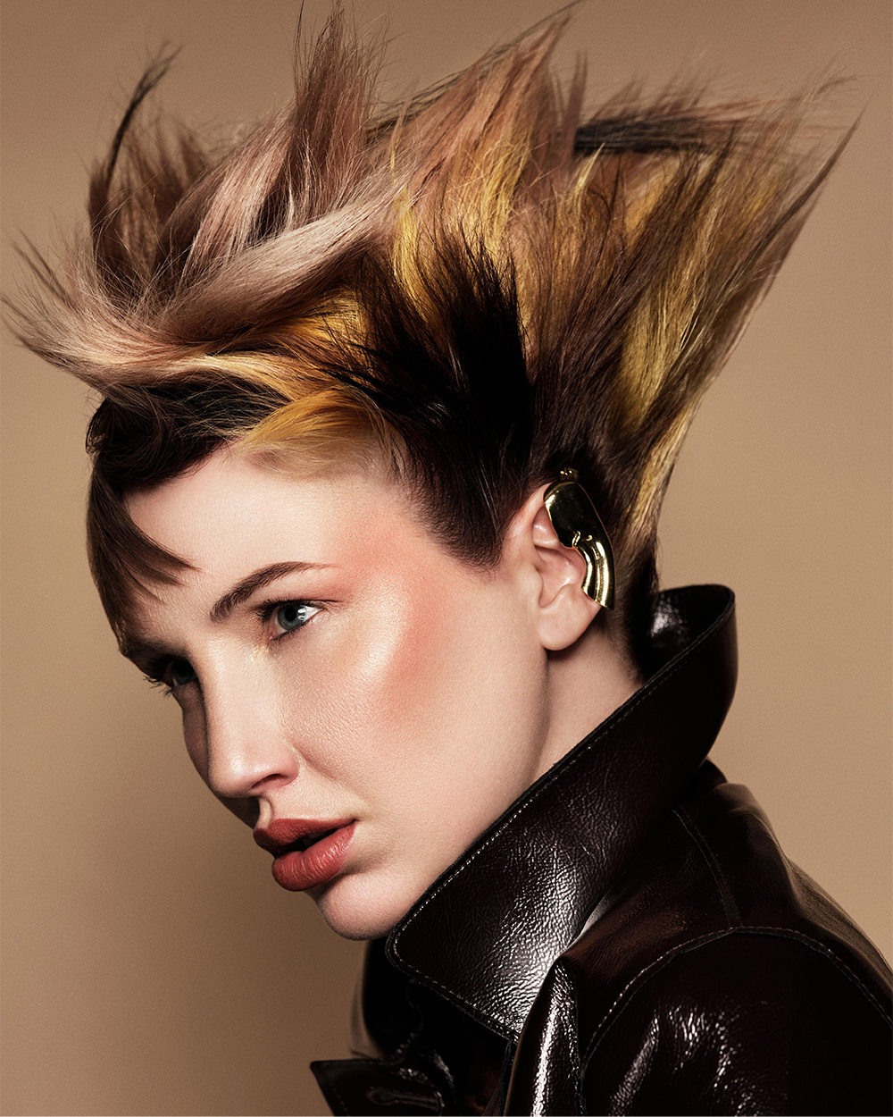 Spiked Espresso Caramel Crop - Ria Alderson-Kulik & Laura Kulik - BHA North Western Hairdresser of the Year 2026 Finalist Collection 